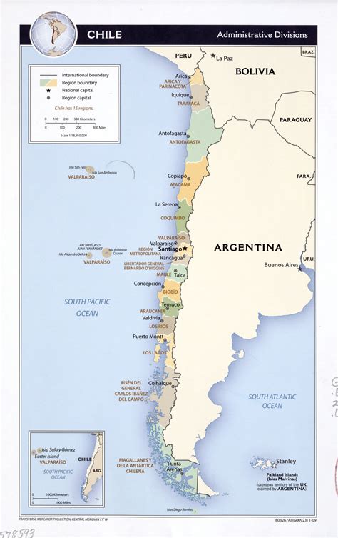 chile map
